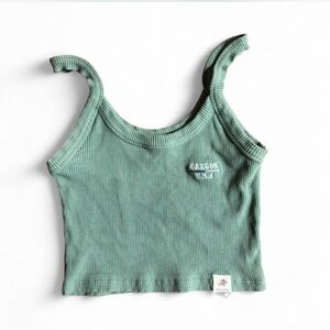 Pull&Bear Oregon Crop Top Tank Top Spaghetti Strap Small